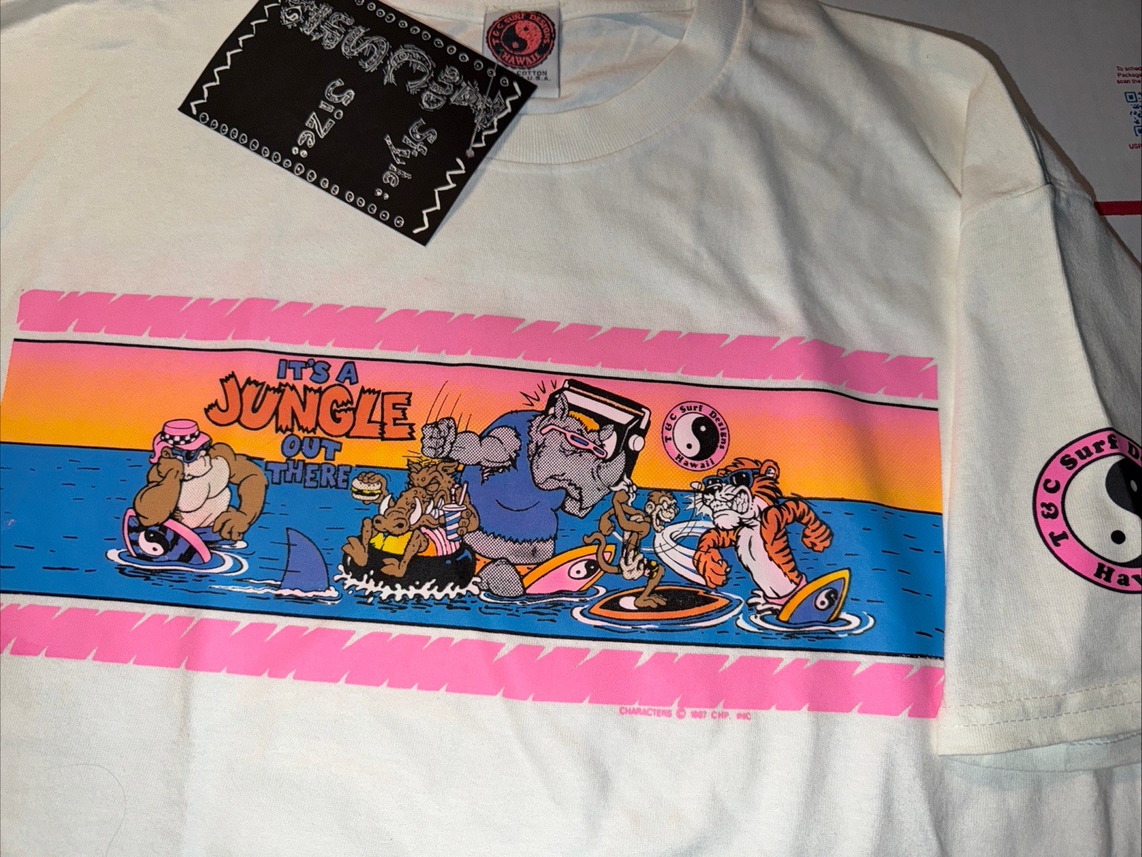 80's T&C Surf Designs T-shirt Men's X Large White