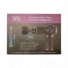Spa Sciences SMARTGUN Pro Therapetuic Deep Tissue Massage Gun Cordless 8 Speed