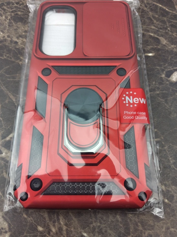 Funda para Samsung Galaxy A55 con anillo de cámara deslizable cubierta blindada + protector de pantalla Foto 4 de 4