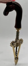 RARE Thomas Blakemore Horse Head Corkscrew Wine Opener Walsall England