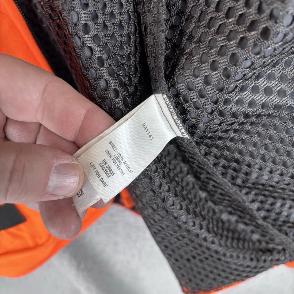 Cabela's Vest Mens Small Orange Blaze Hunting Shooting Zip Front Cargo Pockets - Image 3 of 4