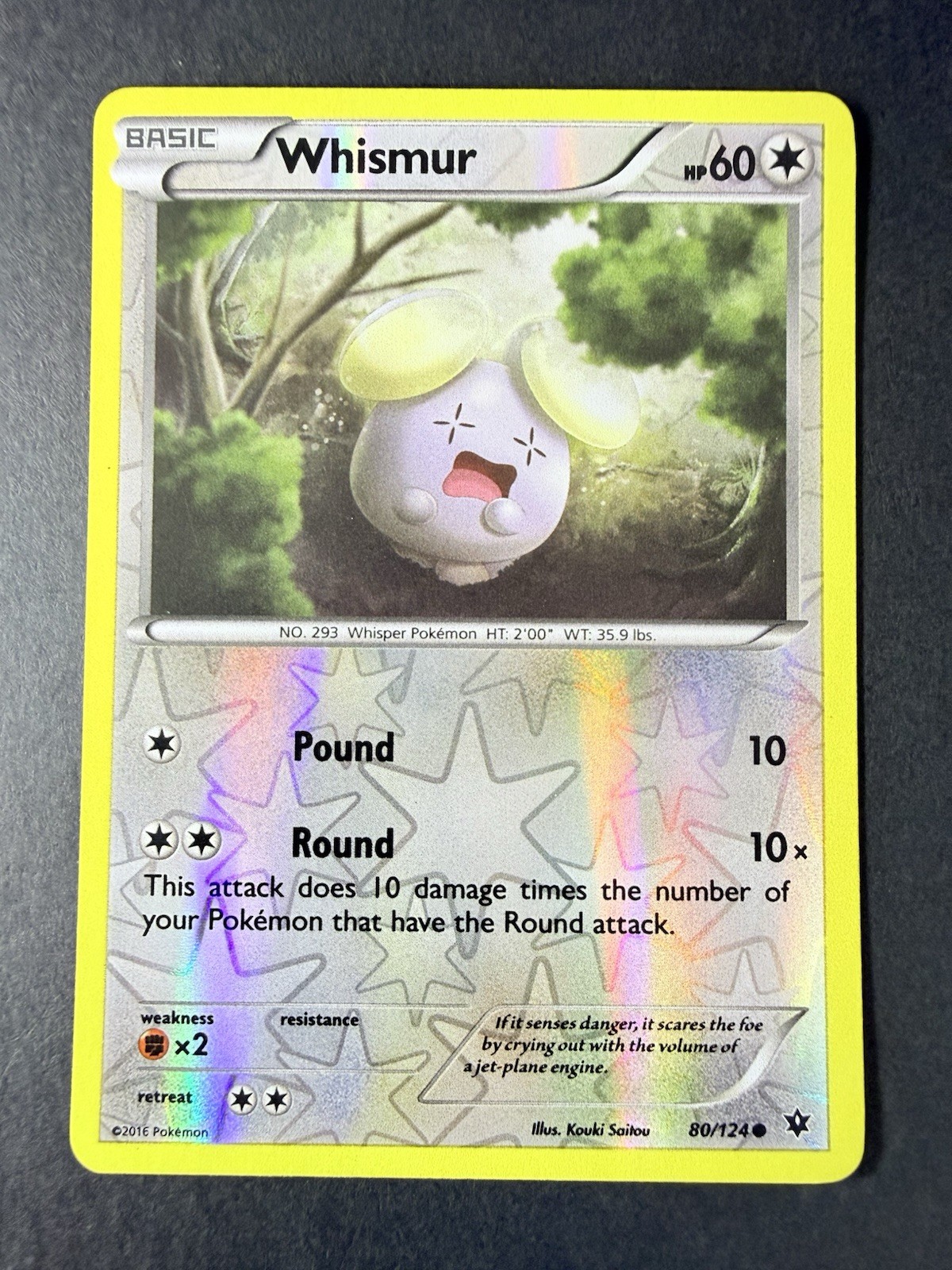 Whismur 80/124 Fates Collide Reverse Holo