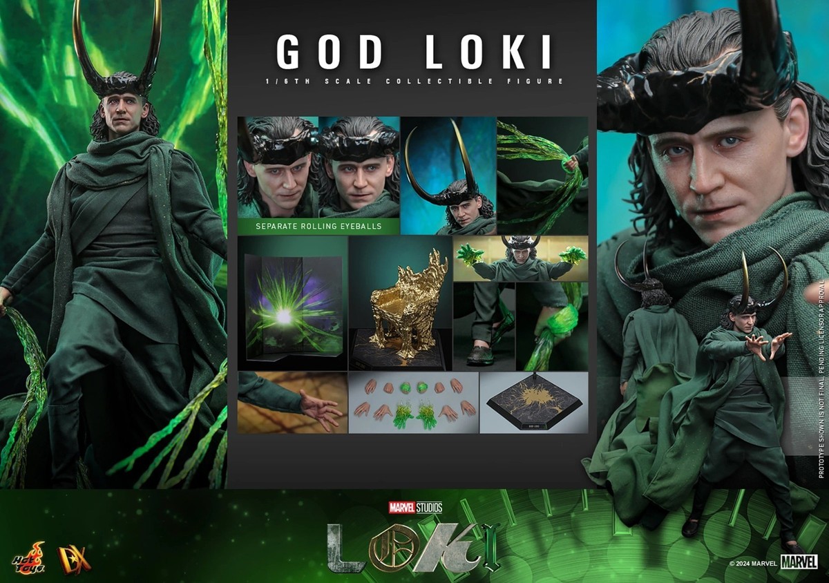 US Stock Hot Toys Marvel Loki DX40 Collector Edition God Loki 1/6