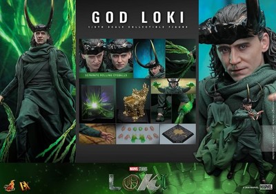 GOD LOKI DX40 1/6スケールフィギュア US Stock Hot Toys Marvel Loki DX40 Collector Edition God Loki 1/6