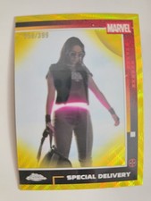 2025 Marvel Chrome Deadpool  - Special Delivery - Yellow Wave Refractor /399 #83