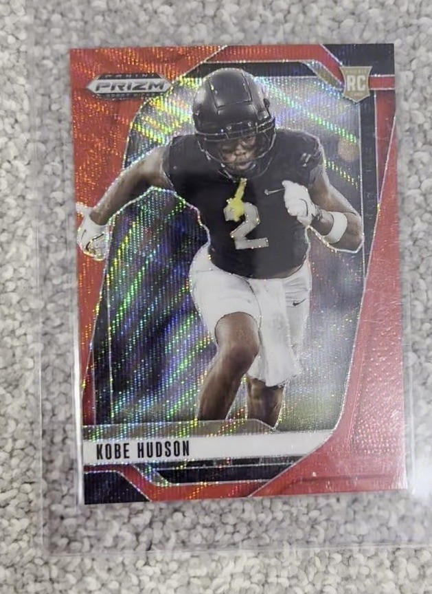 2025 Prizm DP Ruby Wave Kobe Hudson #136 RC