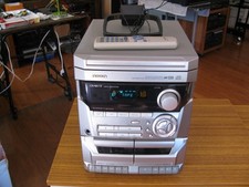 Aiwa CX-NA115U 3 CD Changer/Dual Deck Stereo Receiver/w Remote All New Belts