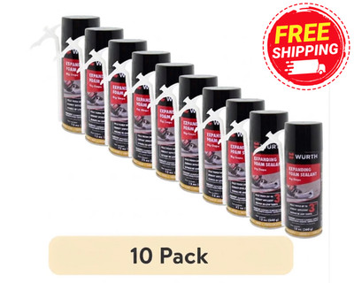 (10 Pack) Big Gaps Expanding Insulating Spray Foam Sealant, up to 3-in, 12oz Can