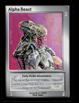 Alpha Beast Mark Tedin ShadowFist 1995 Trading Card TC