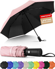 Windproof Travel Umbrella, Automatic Umbrellas for Rain, Portable Compact Umbr