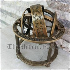 Antique New Brass Armillary Sphere Astrolabe Maritime Nautical Collectible Globe