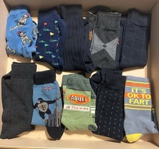 Lot Of 10 Men  s Socks. Miscellaneous Themes