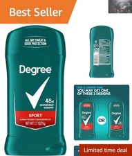 2.7 oz Men Sport Antiperspirant Stick - All-Day Freshness  Confidence Booster
