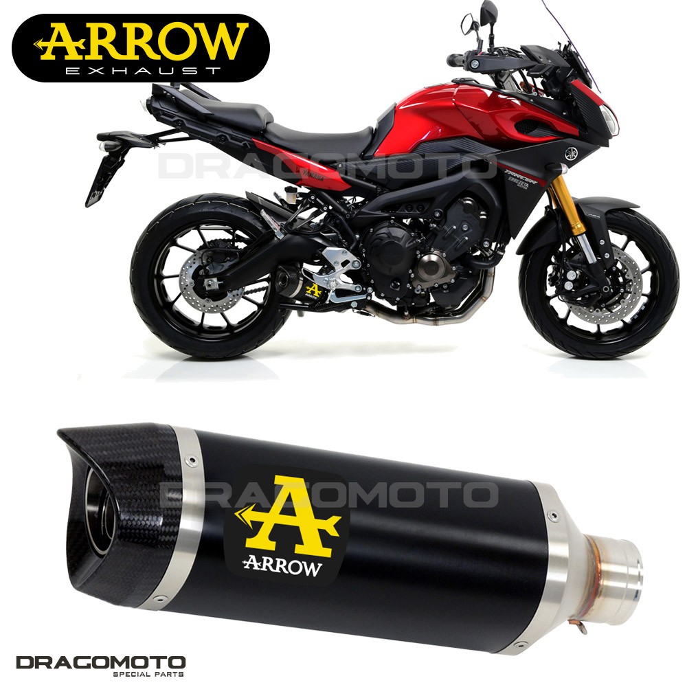 Silencieux ARROW MT-09 alu noir pour libérer la sonorité du 3 cylindres