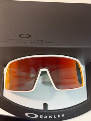 Oakley Sutro OO9406 Sunglasses Matte White Frame Prizm Orange Lens