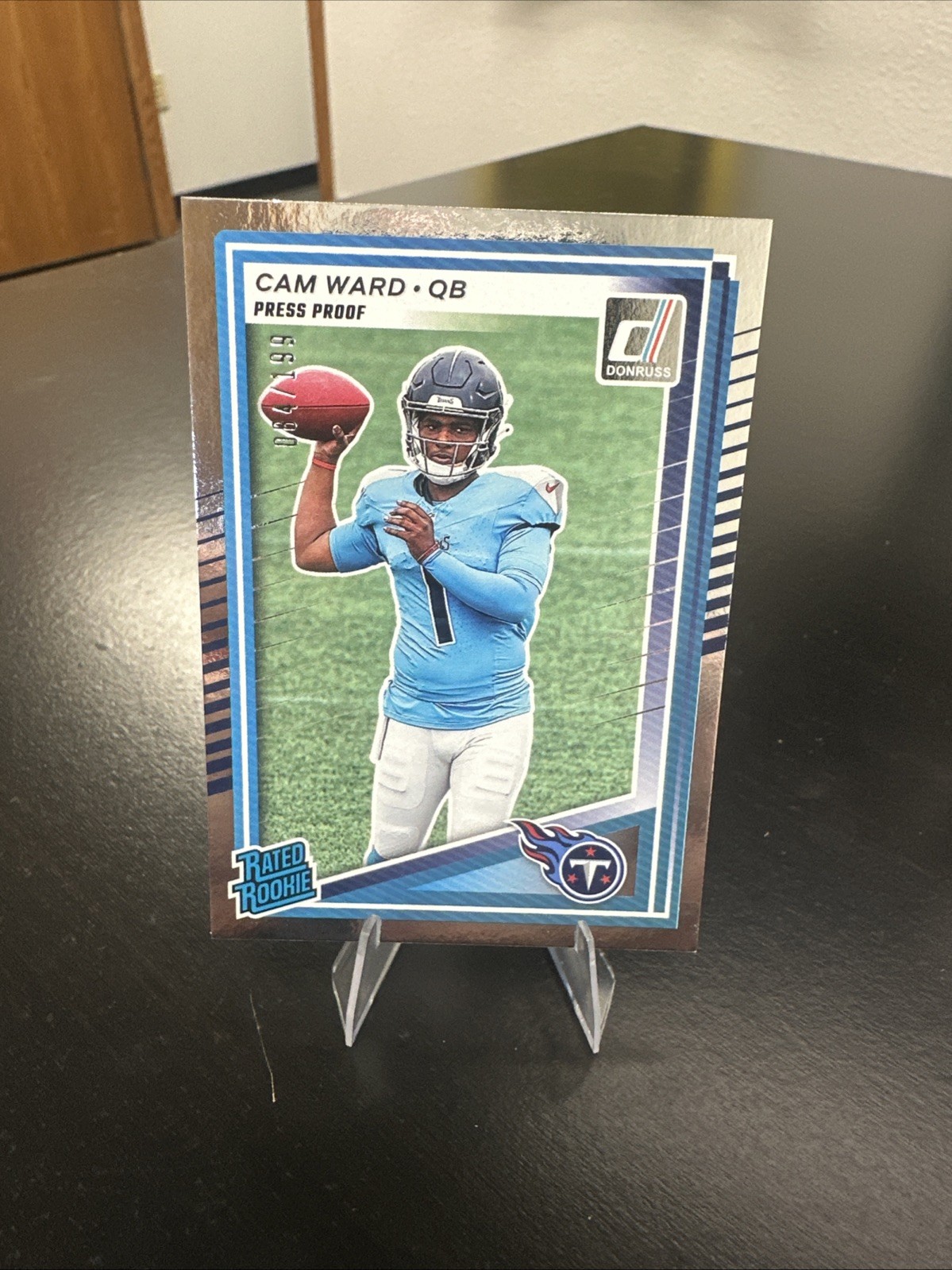 2025 Panini Donruss Silver Press Proof Rated Rookie Cam Ward /199