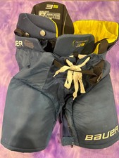 Blue Junior Medium Bauer Supreme 3S Hockey Pants (Used)