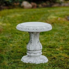 Sedia sgabello sedia da giardino statua in pietra 47 cm 43 kg grigio cemento ...