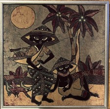 Opera originale firmata Batik - incorniciata