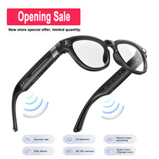Video Recording Smart Glasses with Camera & Translation Photochromic Sunglasses