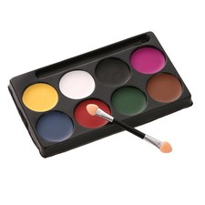 8 Farben ungiftig Gesicht K&ouml;rper Farben Palette Kinder Halloween Party