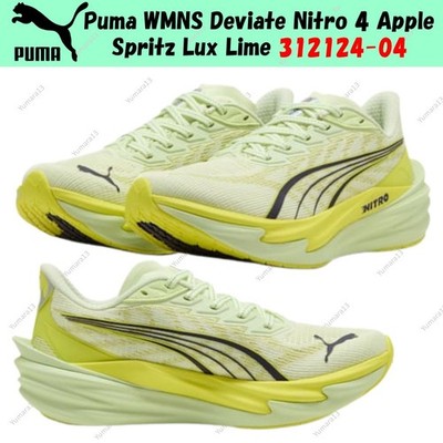 Puma WMNS Deviate Nitro 4 Apple Spritz Lux Lime 312124-04 Women's Size
