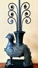 VINTAGE MCM WILLIAM "BILLY" HAINES POMPEIAN BRONZE PATINA CAST METAL  TABLE LAMP — photo 8