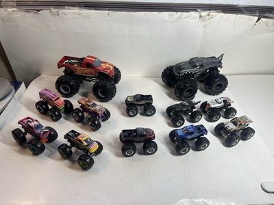 Lot Of 12 Hot Wheels Monster Jam Trucks Reptoid Mega-Wrex SpongeBob Patrick