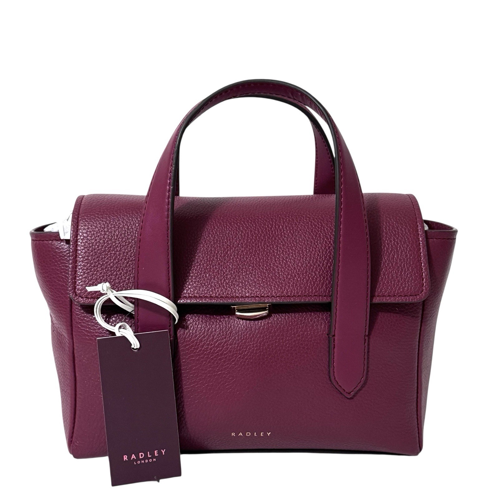 RADLEY Handbag Carmine Red Leather Small Bag Grab Crossbody - Mayfair Lane - New