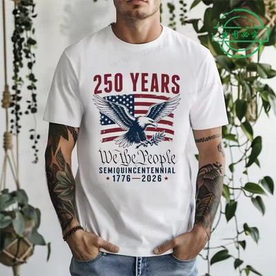 USA 250th Anniversary T-Shirt 1776-2026 We The People 4th of July Vintage