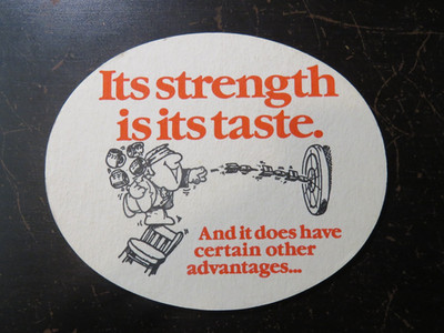 Beer Brewery Coaster: CLAUSTHALER Low Alcohol Lager ~ It's Strength is its Taste