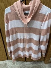 Christopher Banks Striped Cowl Neck Tunic Sweater Pullover Top XL