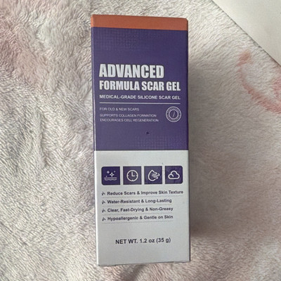 Advanced Formula Scar Gel Medical-Grade Silicone Gel 1.2 oz Fast-Drying