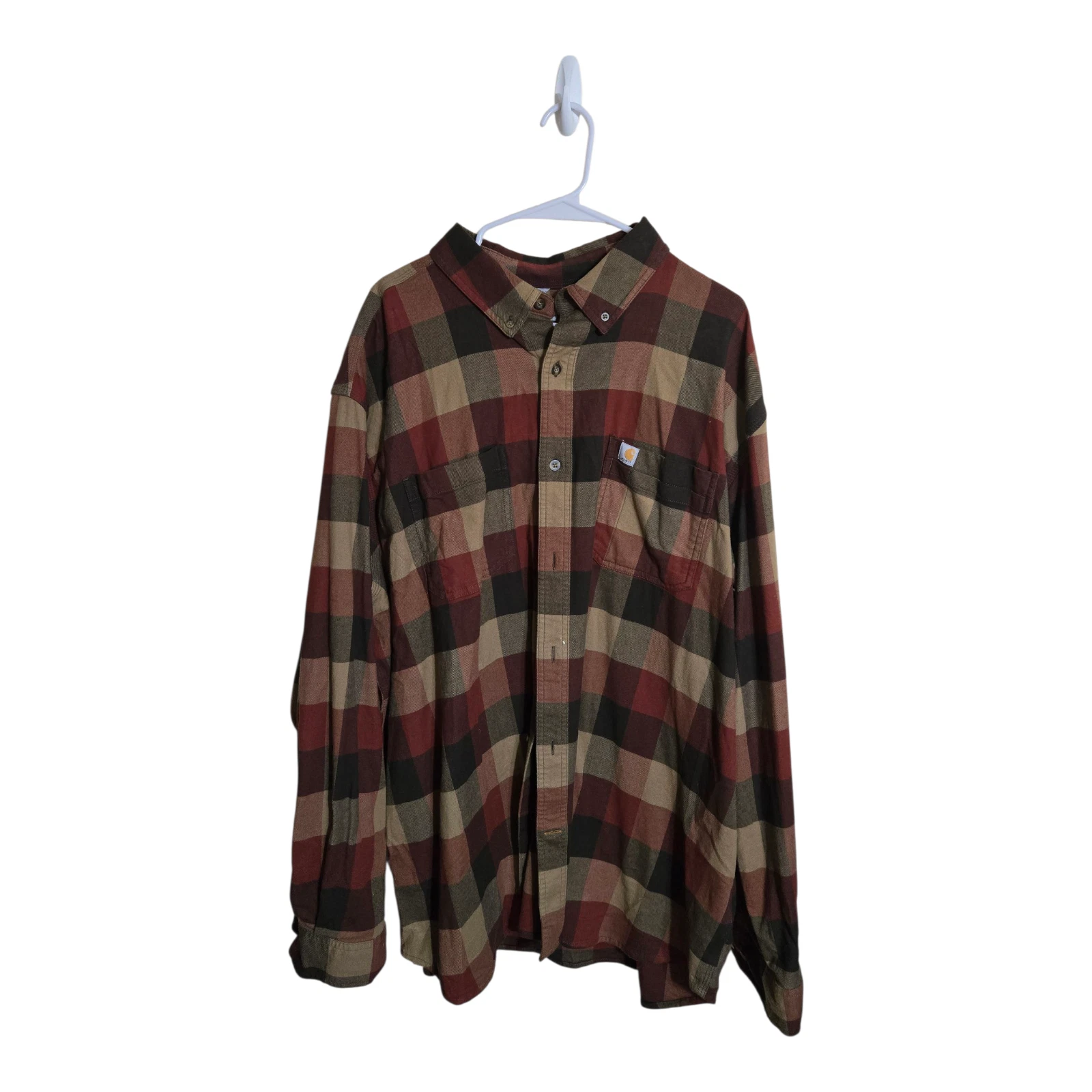 Carhartt Shirt Mens 3XL Plaid Relaxed Fit Flannel Long Sleeve Fall 2020