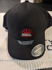 2026 Scotty Cameron Crown Stacked Rubber Patch Flexfit Hat Black Red