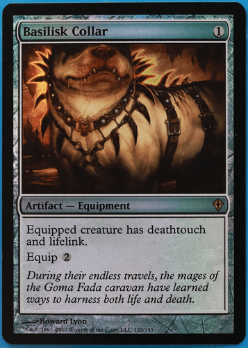 Basilisk Collar FOIL Worldwake NM Artifact Rare MAGIC CARD (ID# 507302) ABUGames - Picture 1 of 2