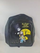 Tim Burton's The Nightmare Before Christmas Black Leather backpack.
