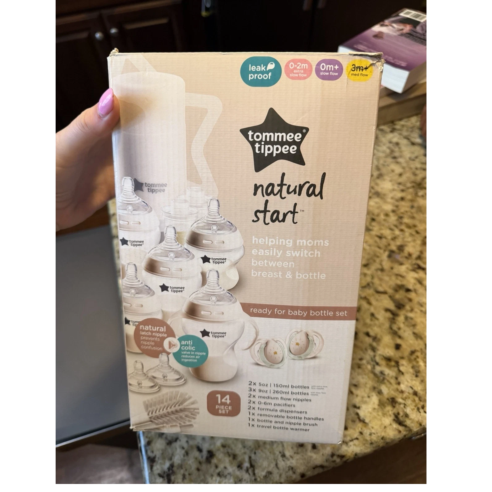 Tommee Tippee Natural Start Anti-Colic Leakproof 14pc Bottle Set 5oz/9oz
Opens in a new window or ta