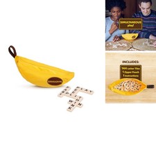 Bananagrams 1295 Classic Word Game - 144 Tiles - Banana Pouch