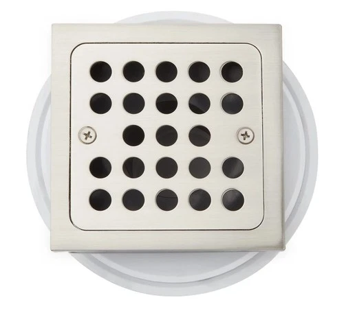 Signature Hardware SH608ZBN FundamentALL 4-1/2" Square Shower Drain Brushed Nick - Picture 2 of 2