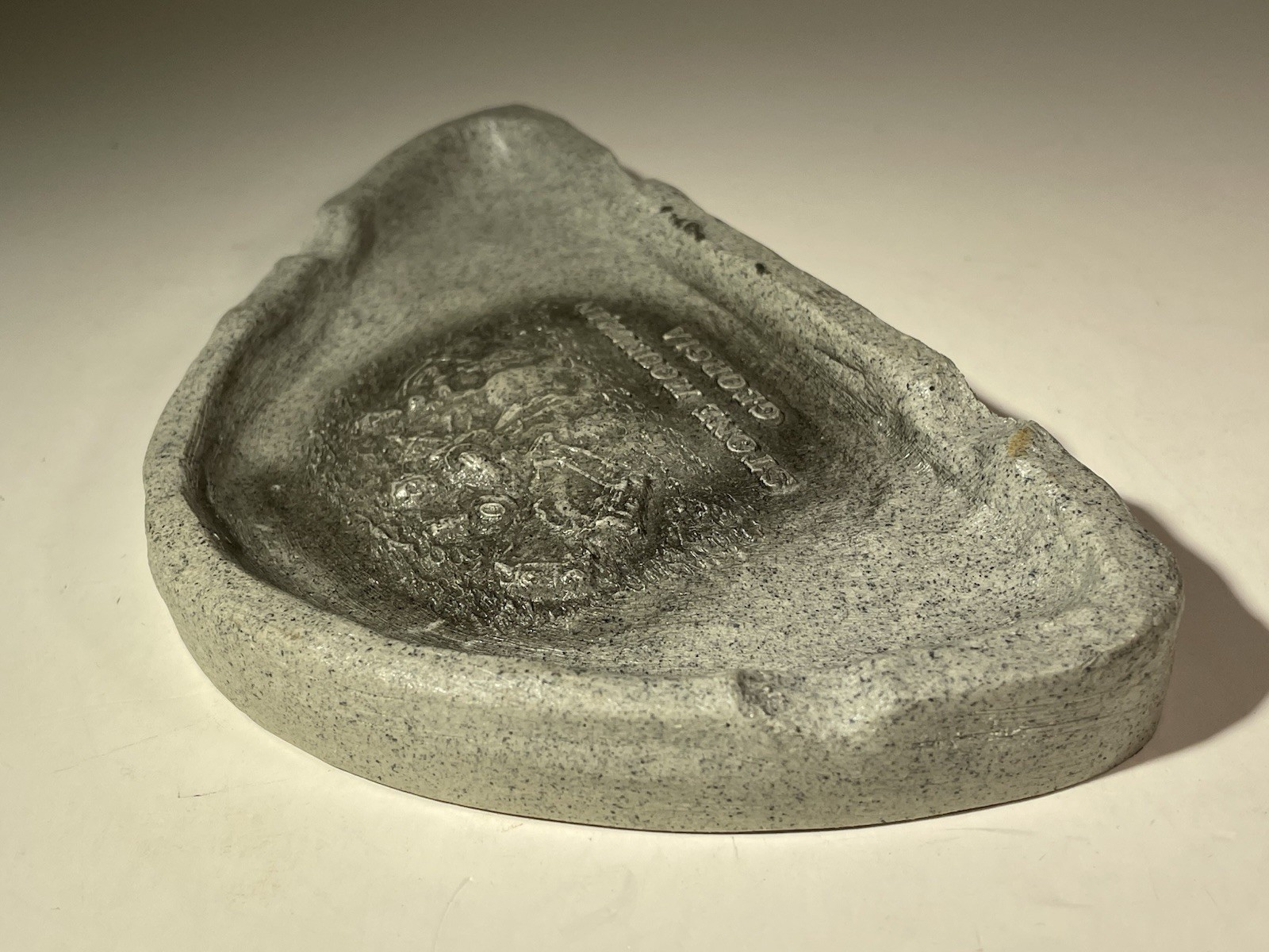 VTG Rare 1987 Stone Mountain GA Granite Souvenir Ashtray Davis, Lee & Jackson thumbnail 6