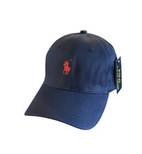 Polo Ralph Lauren Adjustable Hat Navy/Red NEW