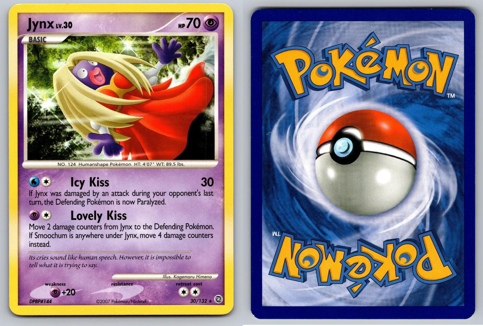 JYNX 30/132 RARE SECRET WONDERS POKEMON NM/M