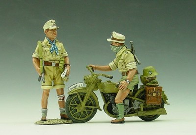 King & Country 1/30th scale AK25 Africa Corps dispatch rider set