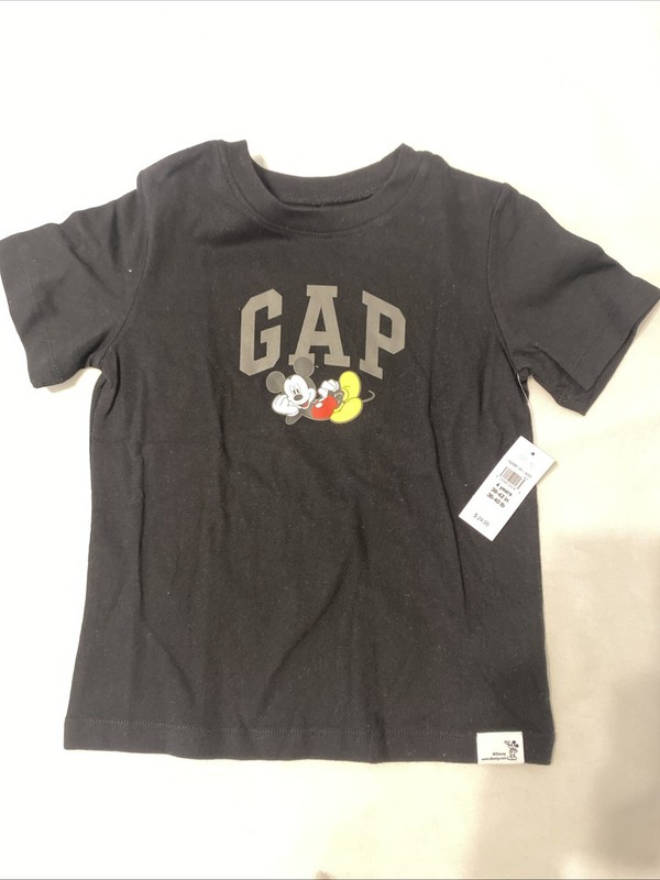 Baby Gap Disney Mickey Mouse 4T Black T-shirt