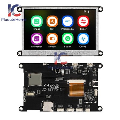 4.3/5inch ESP32-S3 N4RE WiFi Bluetooth Development Board IPS Touch Module Type-C