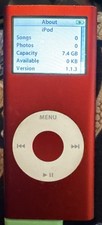 Apple iPod nano 2nd Gen Red  8 GB A1199 Fast Ship Good BAD Battery
