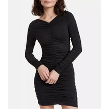 Baum und Pferdgarten Ruched Mini Bodycon Dress Size XXS Black LBD