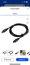 Onn 100008593 Universal Digital Optical Audio Cable 6-ft