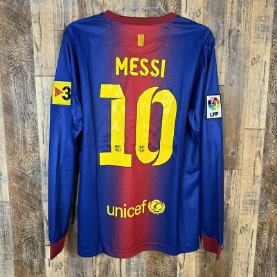 2012/13【AUTHENTIC】Messi #10 , XL 2012-13 Barcelona Home Shirt Messi #10 - 8/10 - (XL.Boys)